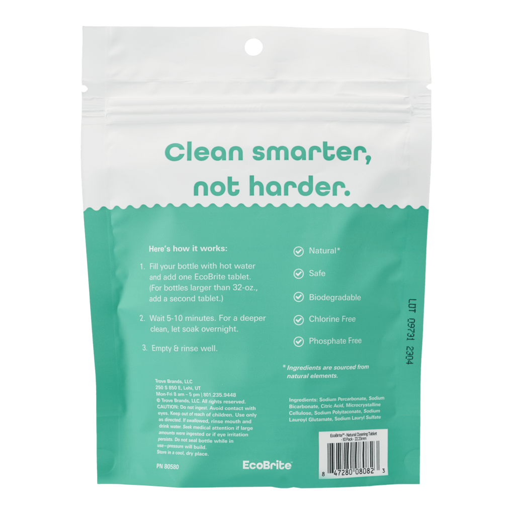 Bottle Cleaning Tablets - Carry Reusable Freshness